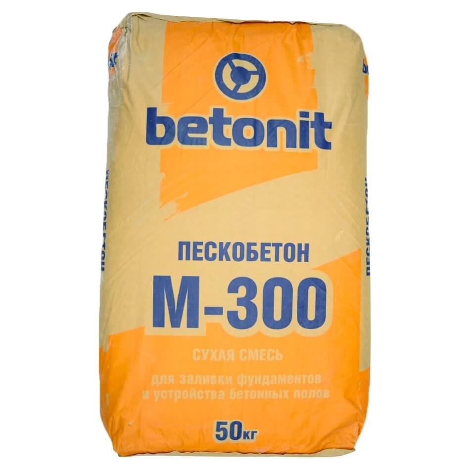 Смесь М-300 пескобетон 25 кг Бетонит