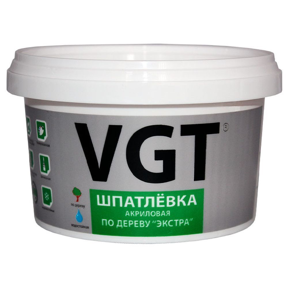 шпатлевка по дереву ВГТ белая  1кг. водостк.