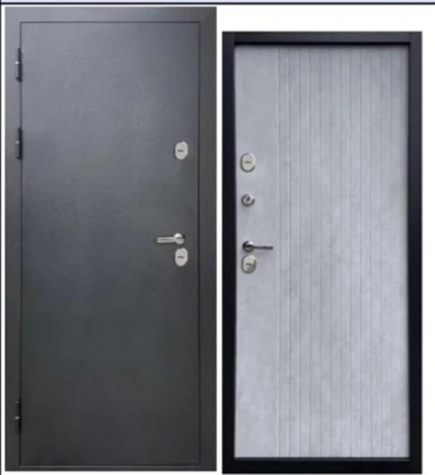 Дверь мет. ДВЕРНОЙ КОНТИНЕНТ ФОРПОСТ ТЕРМО 11 см (С2) 960х2050 "Пр" Металл серый антик/ МДФ Серый