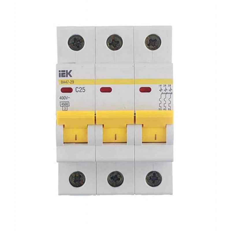 Автомат. выкл. 3Р25А IEK