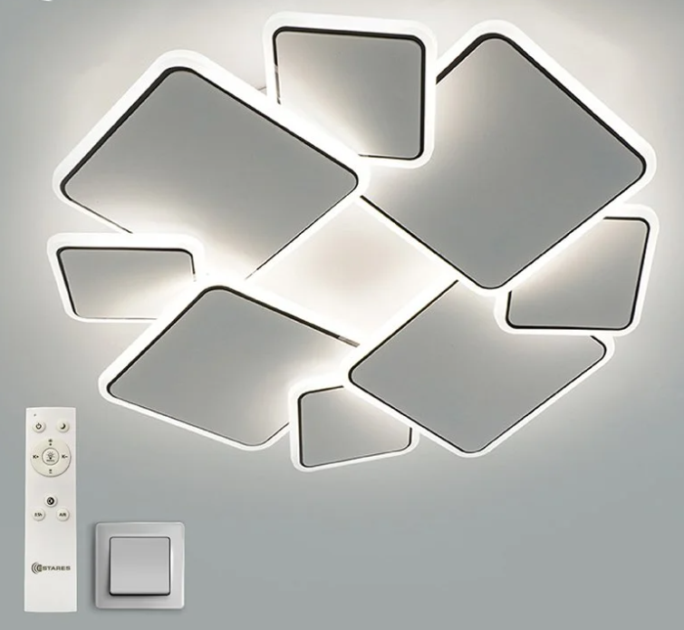 Светильник управляемый светодиодный INDIGO 100W 8S-RC-500x60-WHITE/BLACK/WHITE-220-IP20