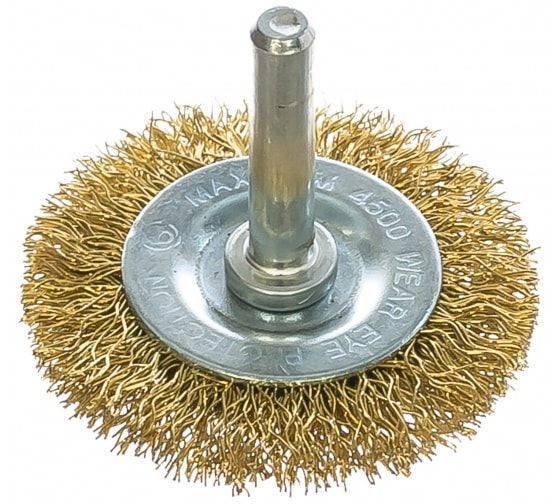 Щетка д/дрели 50мм радиальная мягкая ПРАКТИКА