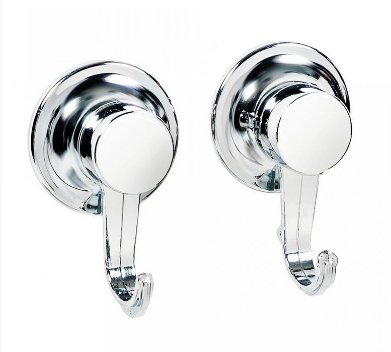 Набор из 2-х крючков RING LOCK хром. на вакуум. присоске (17238) TATKRAFT (029697)
