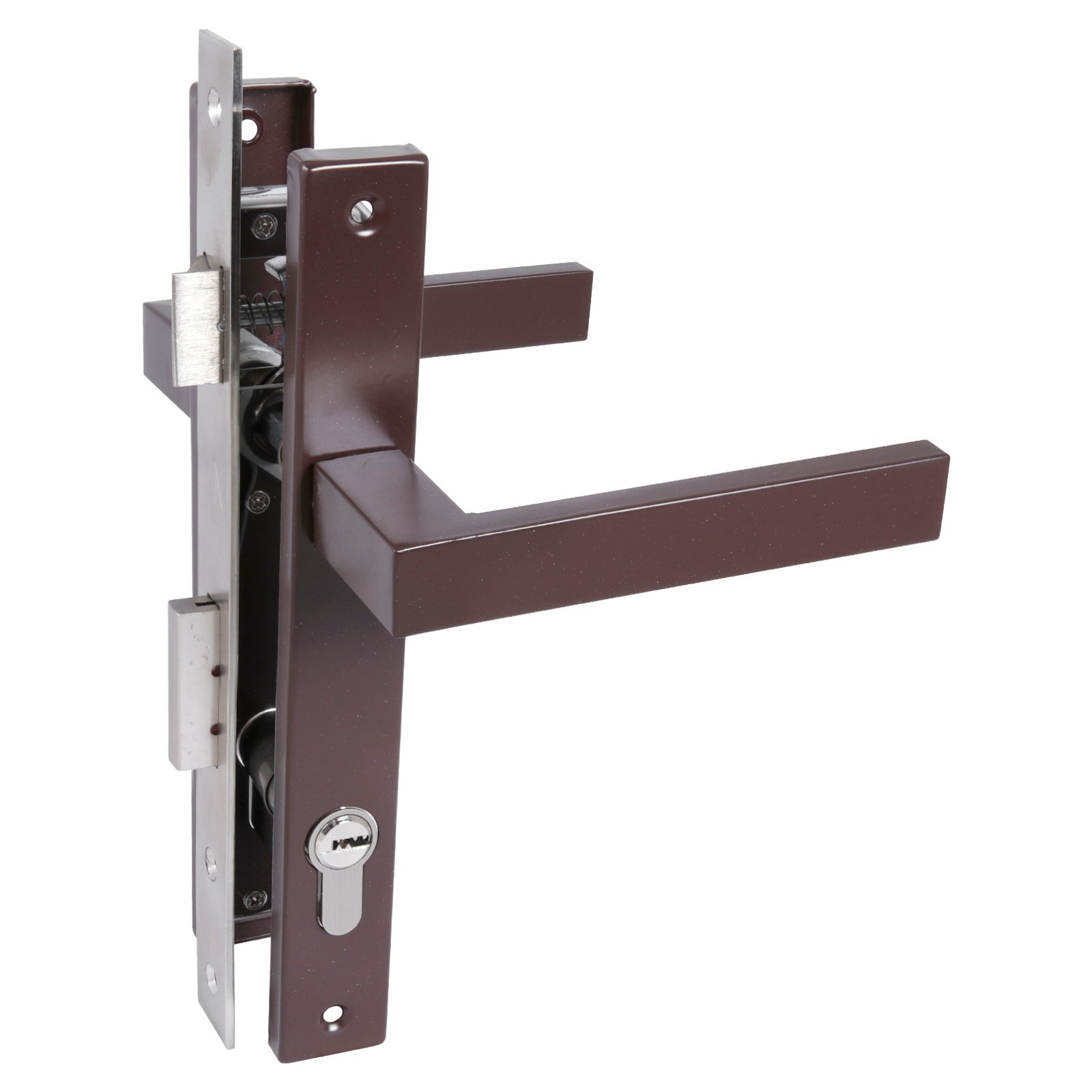 Замок врезной Стандарт 8520.01.8017 ключ/ключ с ручкой