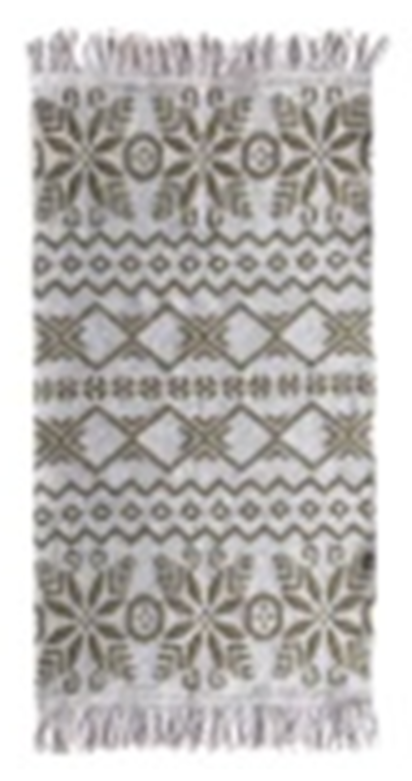 Коврик хлопковый Kilim Usak 60х90см коричнево-бежевый UK1679