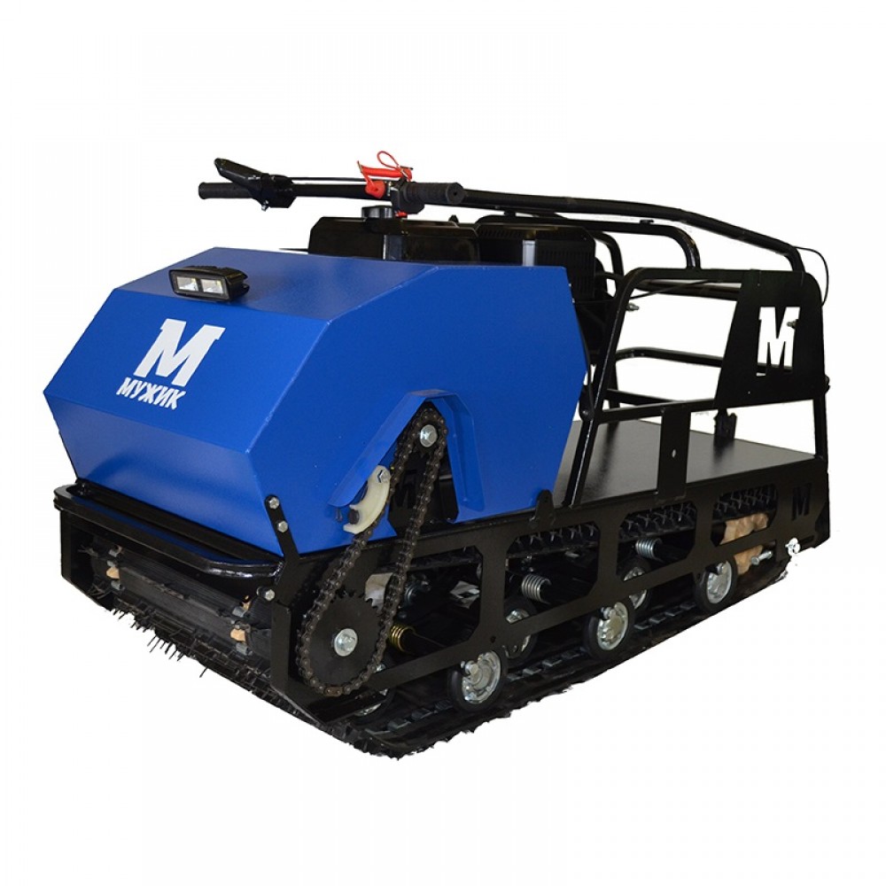 Мотобуксировщик "Мужик" 600/1450 KРLUXE 15л/с,дв. LIFAN190F D25 3А,катков.подвеска, лазер.рама с рев