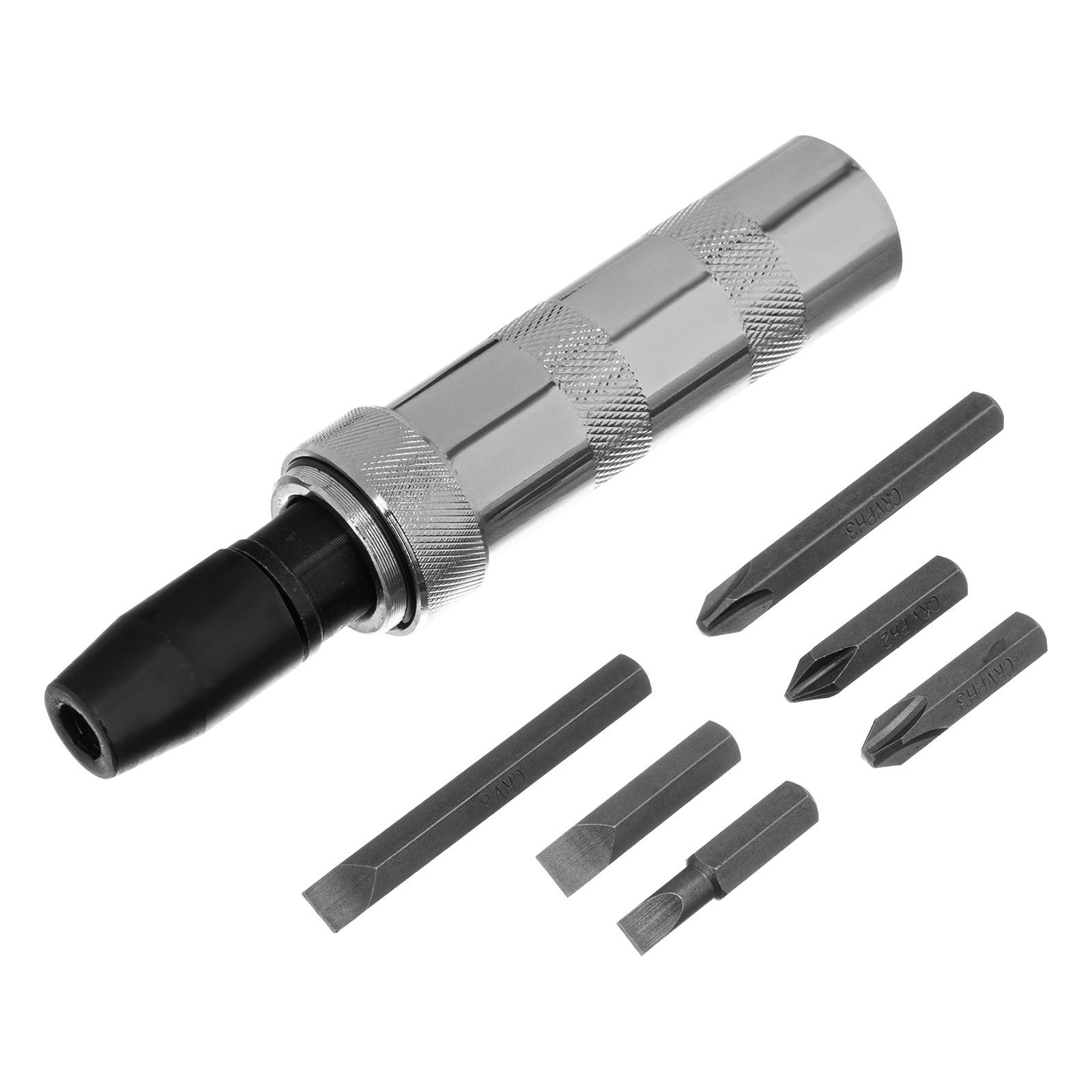 Отвертка ударно-поворотная 1/2" набор бит 6шт Matrix 11575