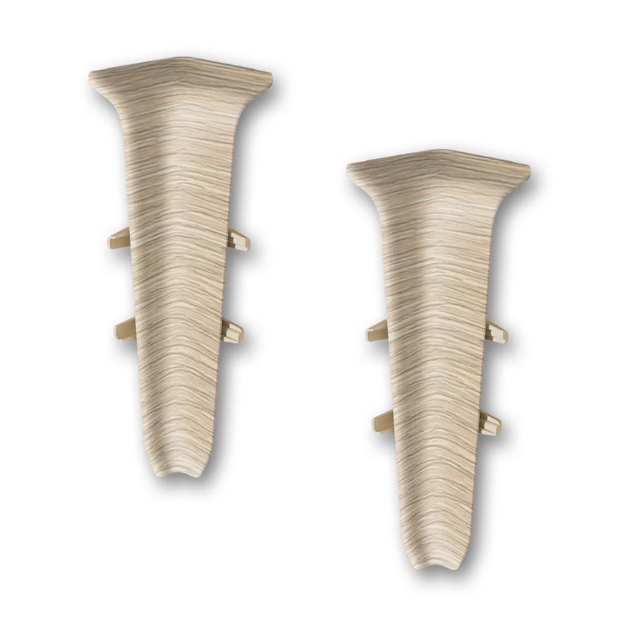 Угол внутренний для плинтуса с м/к и к/к Дуб северный Деконика 85мм 213