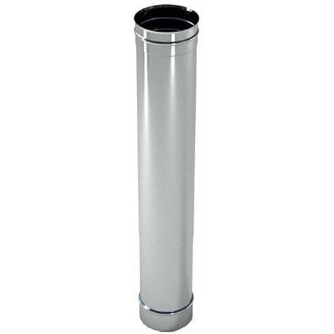 Труба-дымоход Д115 1,0м нерж 0,5мм