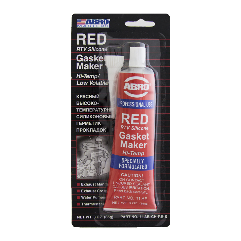 Герметик-прокладка ABRO 85г. высокотемпературный красный