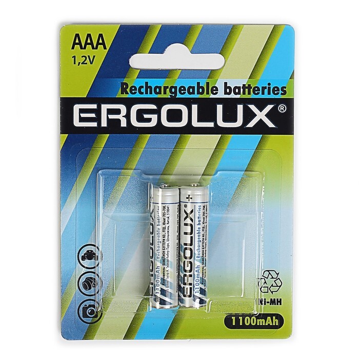 Аккумулятор ERGOLUX ААА 1100мАч 1шт