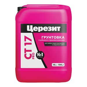 Грунтовка глубокого проникновения CEREZIT CT 17 Pro 10л морозостойкая