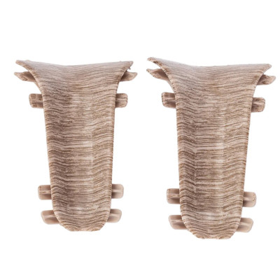 Угол внутренний для плинтуса с м/к и к/к Дуб мокко