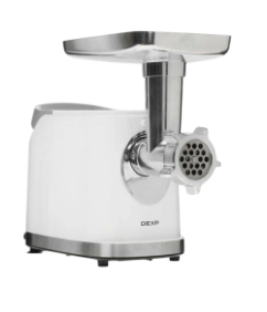 Мясорубка DEXP MGP-2000 2000вт, 2кг/м, корпус-пласт, лоток-металл, реверс, насад. для колбас, бекке,