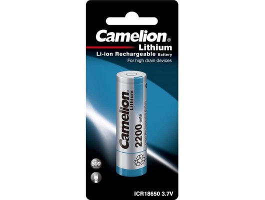 Аккумулятор Camelion 2200 мАч 1шт ICR18650