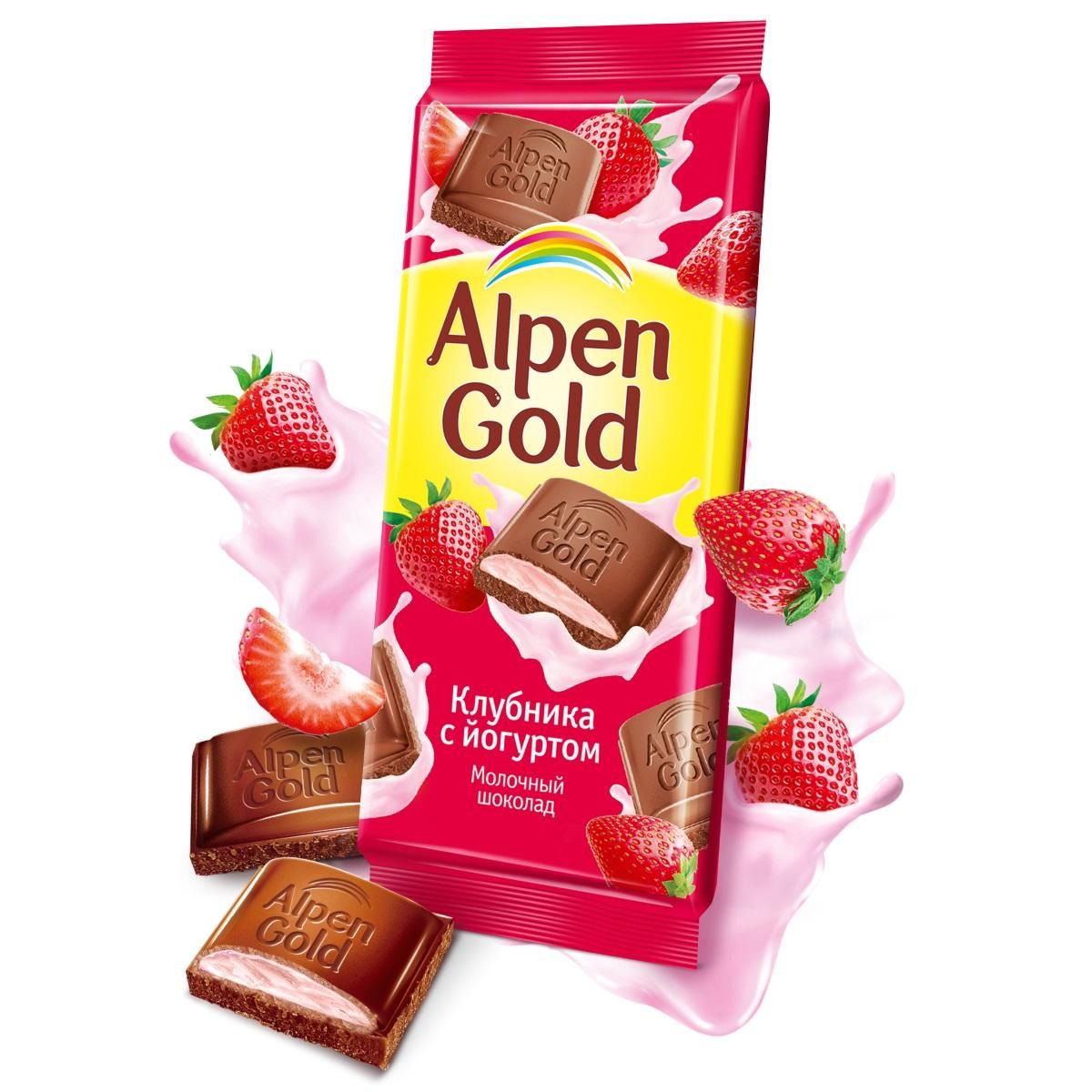 Шоколад молочный ALPEN GOLD 85гр