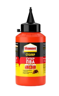Клей ПВА МОМЕНТ СТОЛЯР SUPER PVA класс "Д2" 250гр /1568047