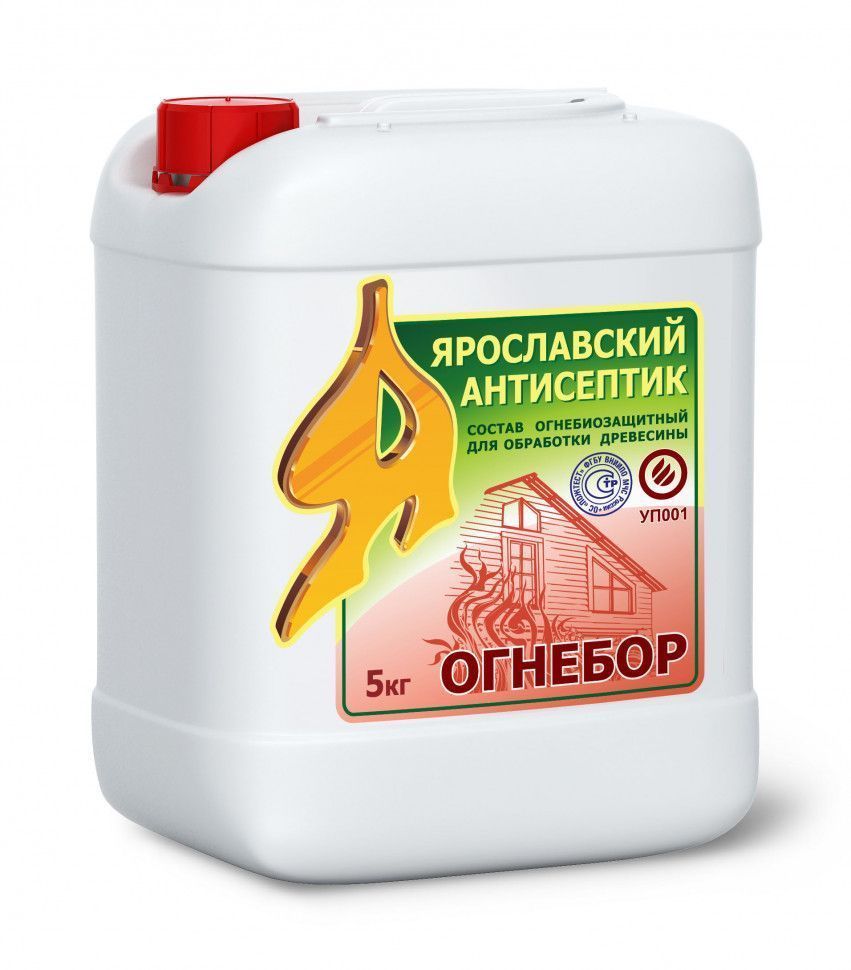 Биоогнезащитный состав ОГНЕБОР  5л.