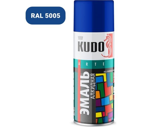 Эмаль аэр. КУДО 520 мл. синяя