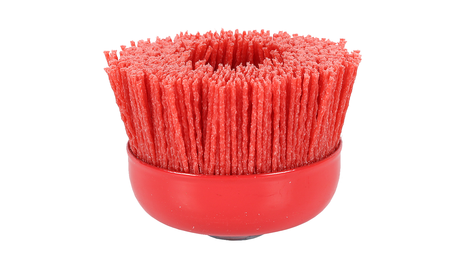 Щетка для УШМ, 100 мм, чашка, нейлоновая щетина, М14 Denzel 74469