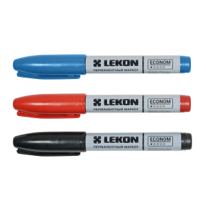 Маркер-краска LEKON ECONOM перманентный красный 012413