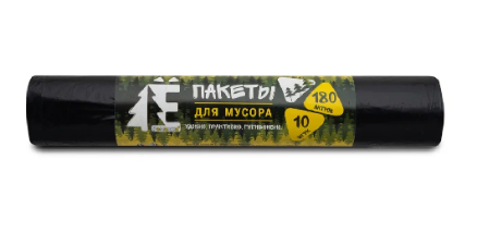 Мешки д/м ПВД Ё-Ромашка 180л 25мкм 10шт ЕЛР-ВР-1801035Ч