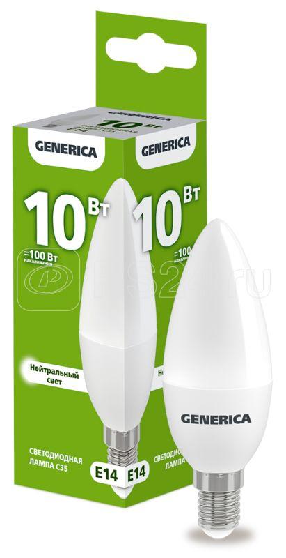 Лампа светодиод.C35 свеча Е14/10Вт/4000К CENERICA