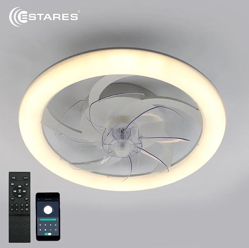 Светильник управляемый светодиодный FAN SIMPLE 480x125-WHITE/WHITE-220-IP20 с вентилятором