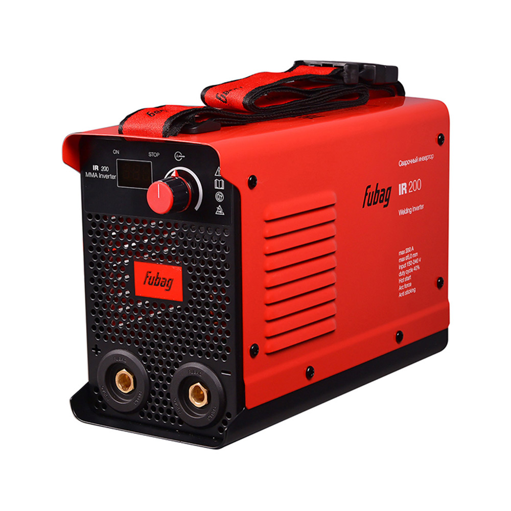Сварочный инвертор FUBAG IR 200 150-240В 30-200А 1,6-5мм 4,5кг