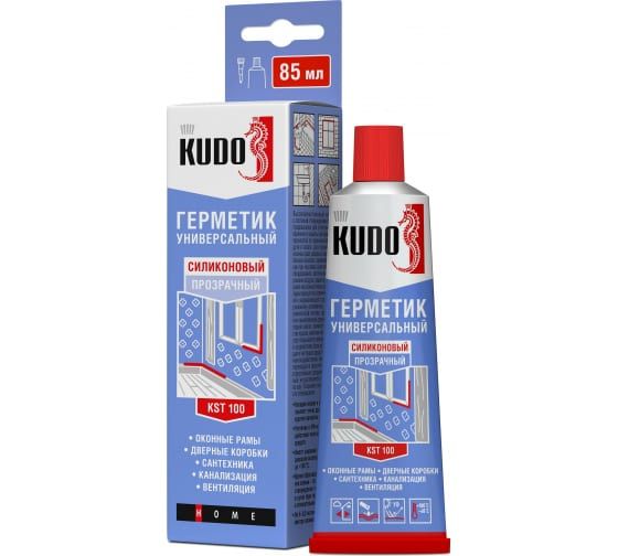 Герметик KUDO силикон.универс.ПРОЗРАЧНЫЙ 85мл