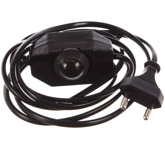 Шнур с электр.вилкой с диммером.1,5м 120Вт Сибиртех