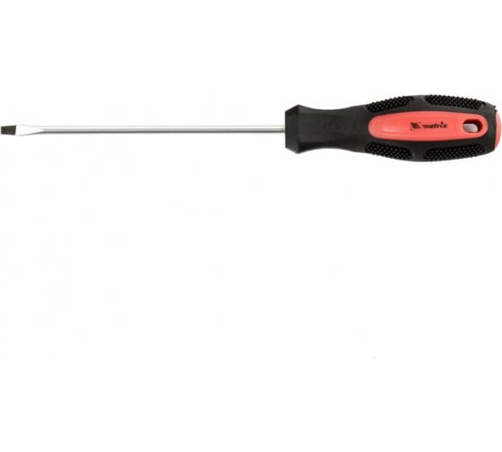 Отвертка Anti-Slip SL3.0*100мм двухкомп. рукоятка Матрикс 12208