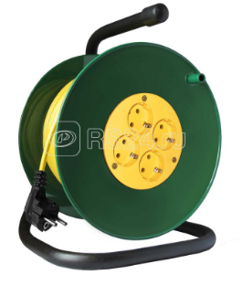 Удлинитель на катушке 4х30м с заземл. 16А IP20 3.7кВт Союз 481S-3603