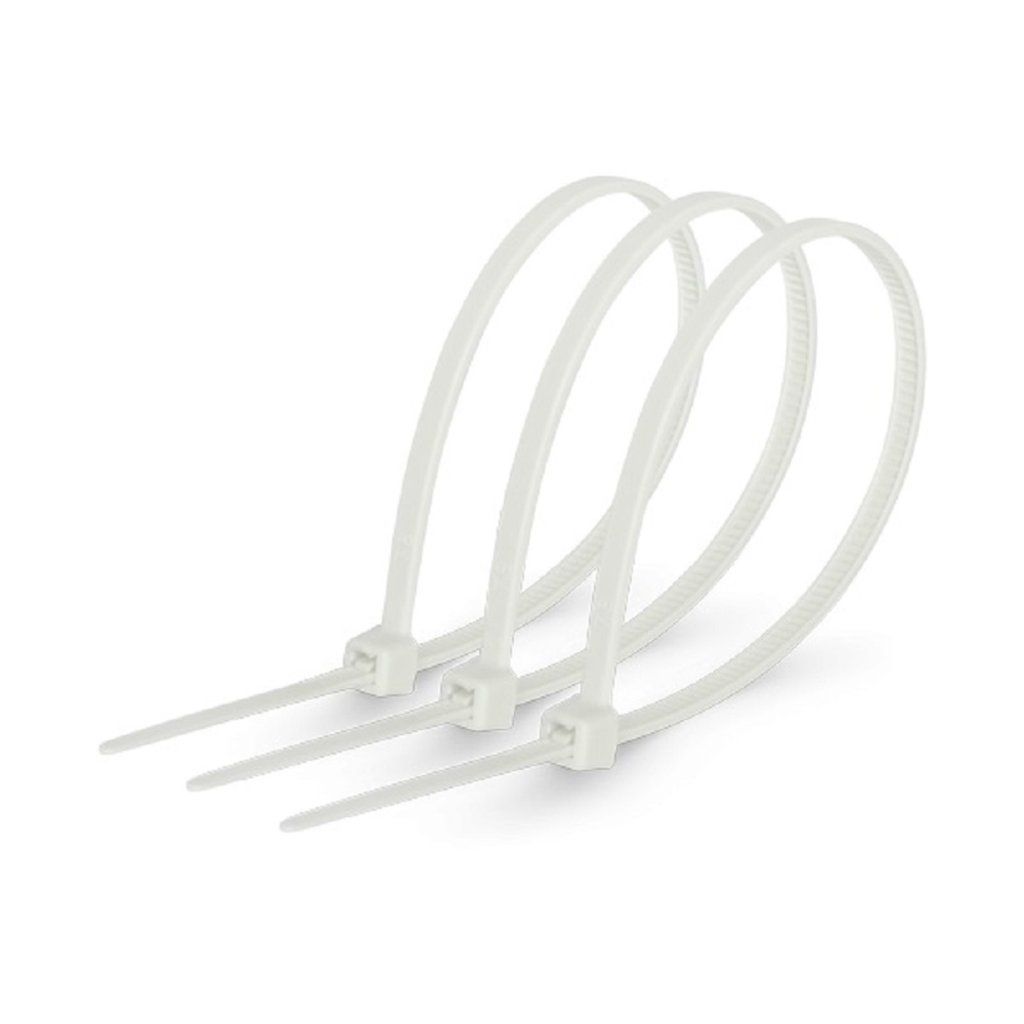 Хомут кабельный 4,8*250 белый 100шт