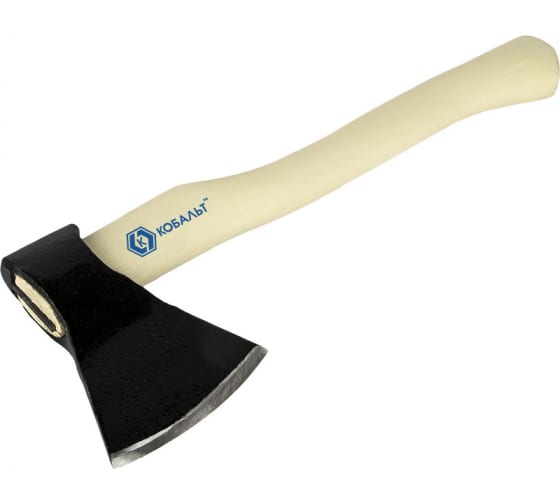 Топор плотницкий 800г Кобальт, деревянная рукоятка