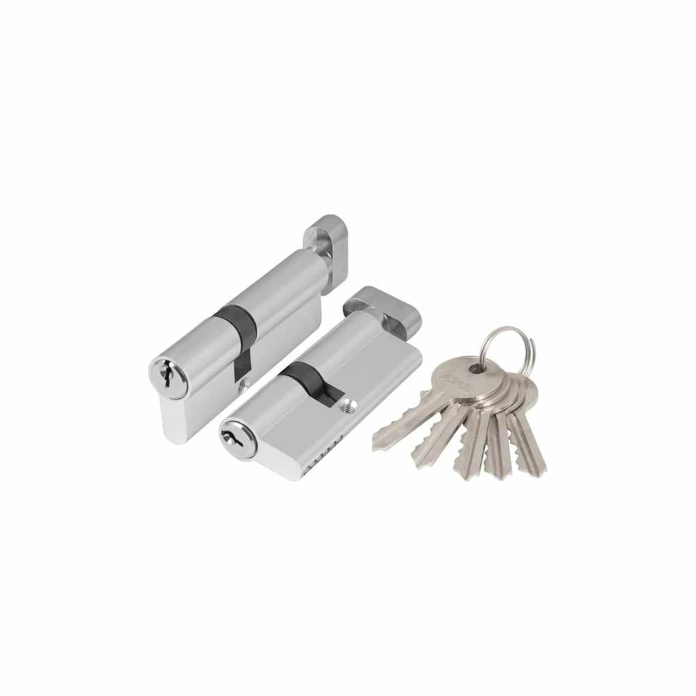Механизм цилиндрический AJAX AX100/70 mm (30+10+30) CP хром 5 ключей