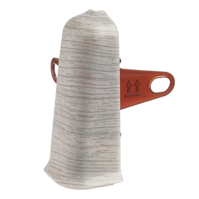 Угол наружный для плинтуса с м/к и к/к орех антик Деконика 70мм