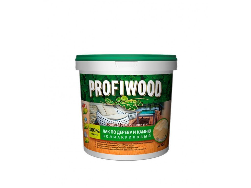 Лак по дереву и камню глянцевый EMPILS PROFIWOOD 0,9кг
