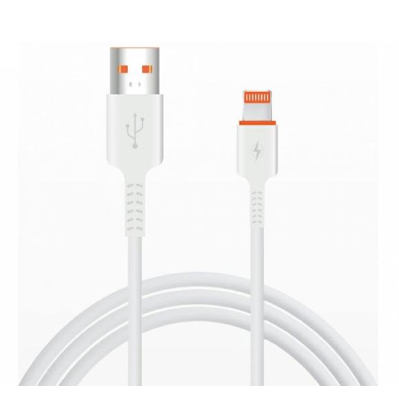Шнур USB A-Lighthing 2.4A 1м белый