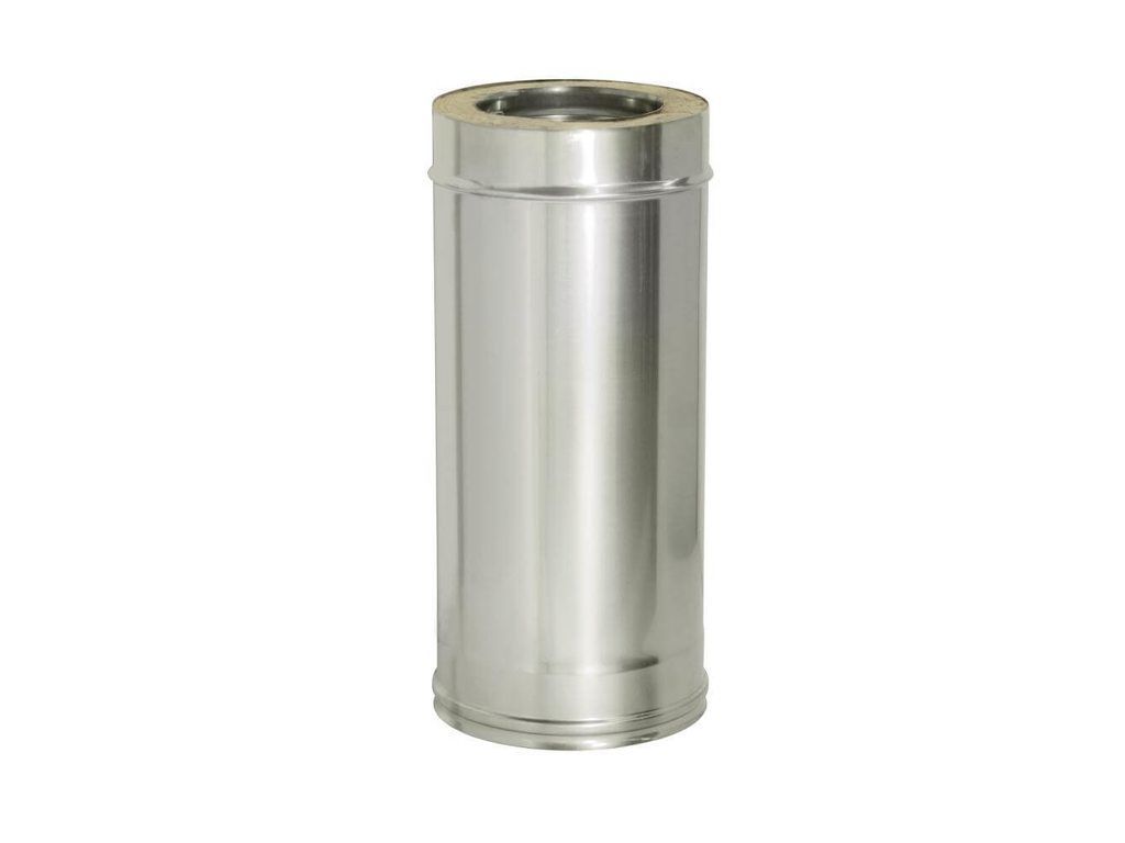 Труба-сэндвич Д115*200 L=0,5м. нерж.+0ц 0,8мм.