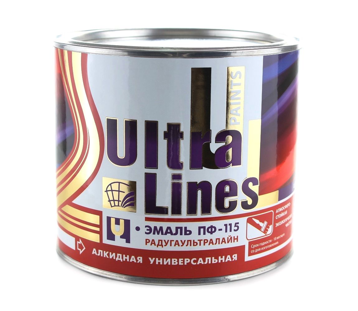 Эмаль ПФ-115 (ULTRA LINES) 1,8 кг. желтая