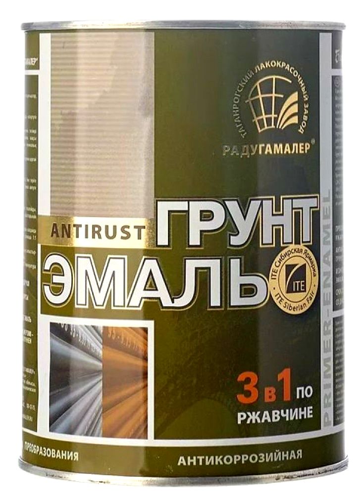 Грунт-эмаль РАДУГАМАЛЕР 3в1 ГОЛУБАЯ 0,9кг