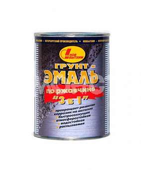 Грунт-эмаль 3в1 Новбытхим серая 3л.
