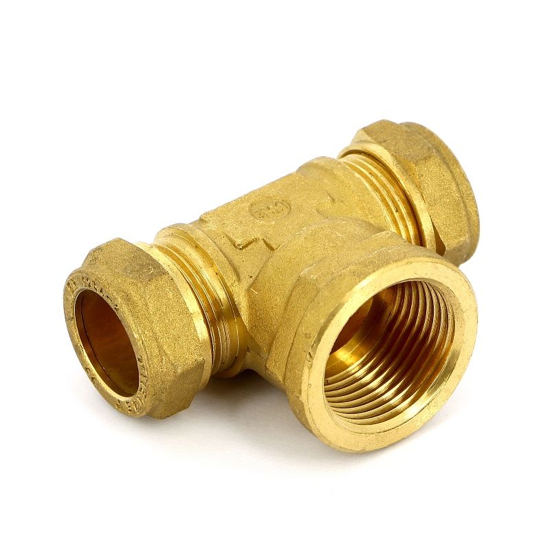 Тройник соед.20*3/4*20 д/гофры нерж.